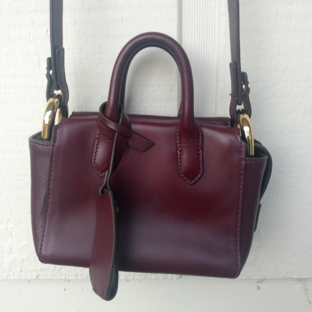 J. Crew Cabernet Mini Satchel Harper